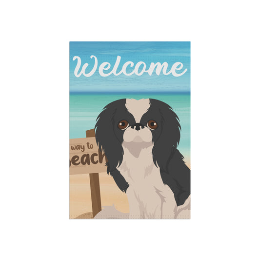Japanese Chin Dog Garden Flag