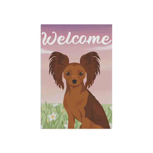 Russian Toy Dog Welcome Garden Flag