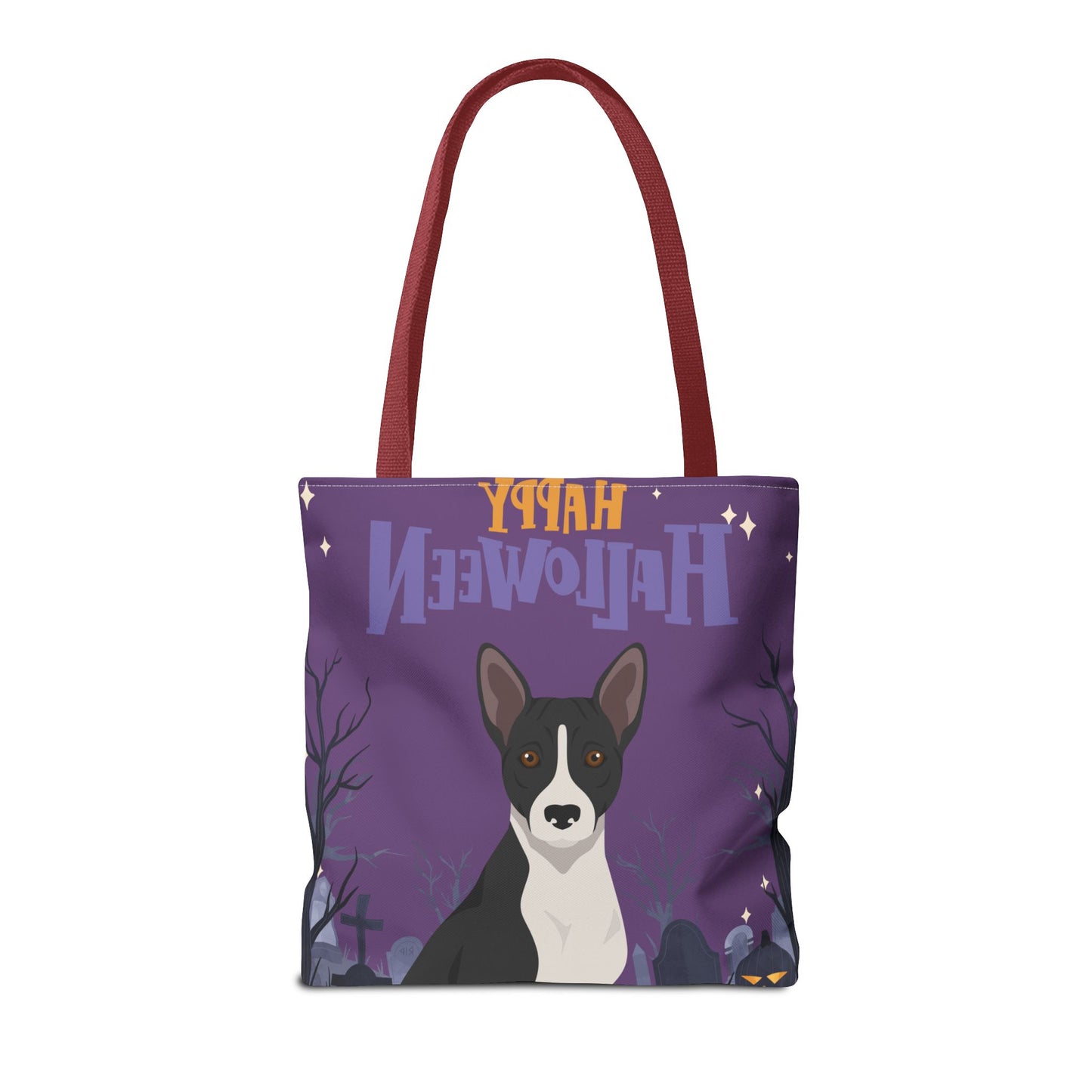 Basenji Dog Happy Halloween Tote Bag 16x16