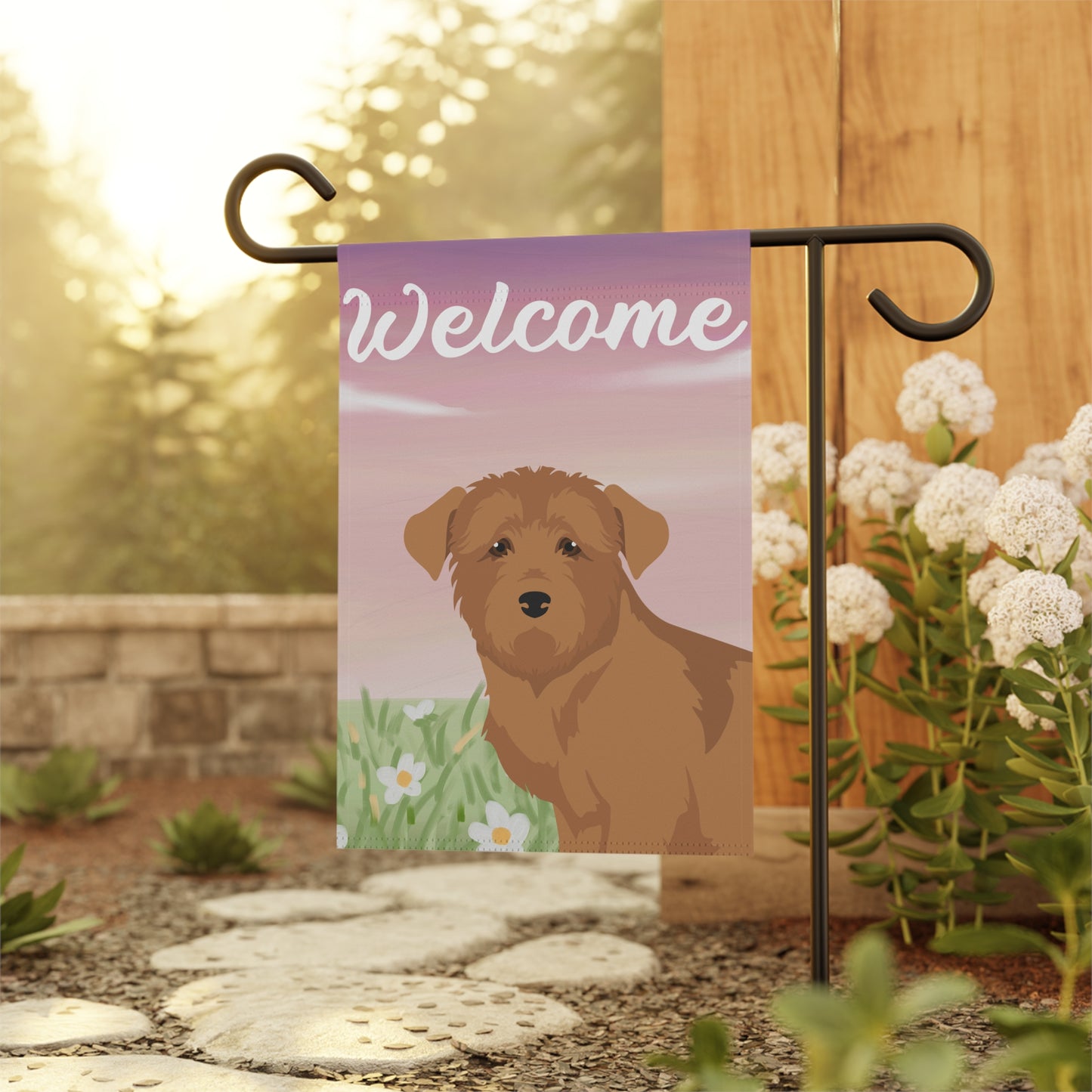 Glen Of Imaal Dog Welcome Garden Flag