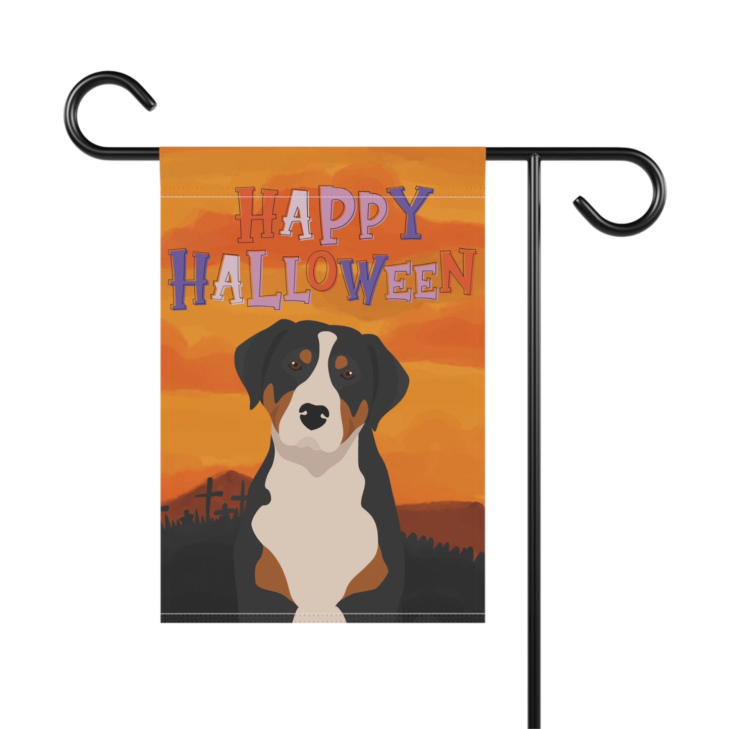 Greater Swiss Mountain Dog Dog Halloween Garden Flag