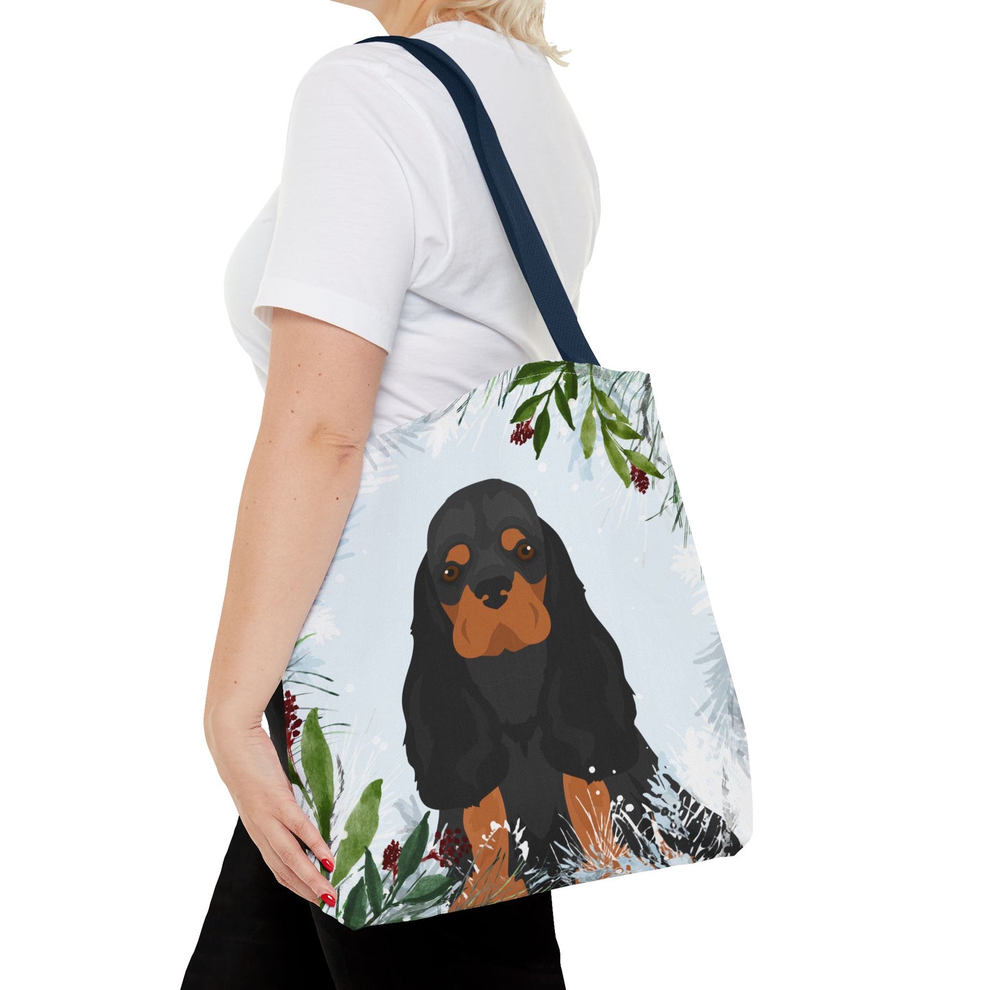 Cocker Spaniel Dog Christmas Holiday Tote Bag 16x16