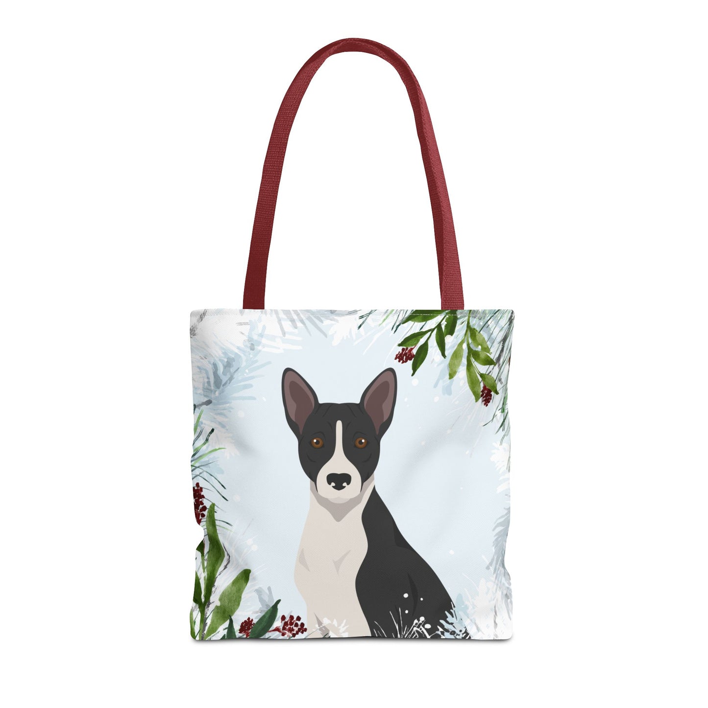 Basenji Dog Christmas Holiday Tote Bag 16x16