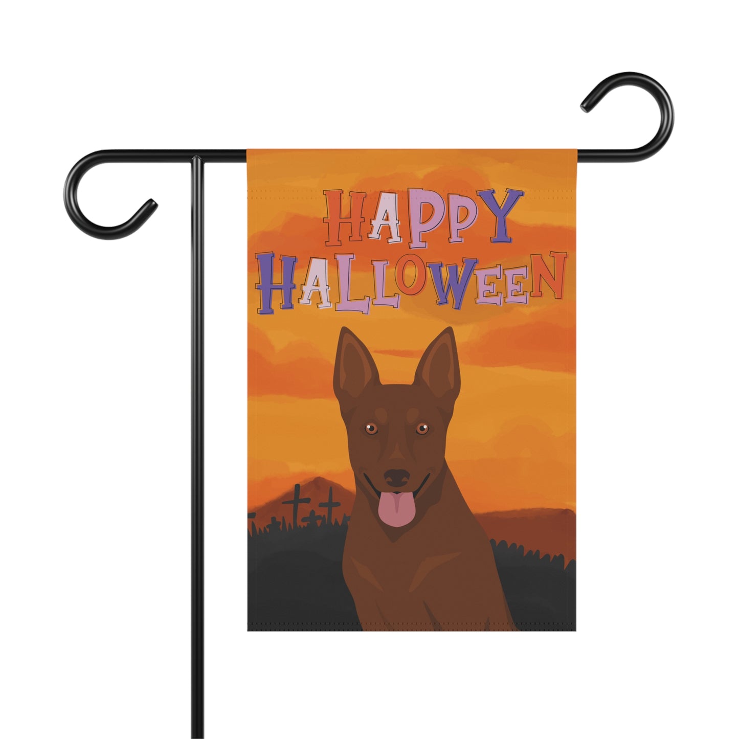 Australian Kelpie Dog Halloween Garden Flag