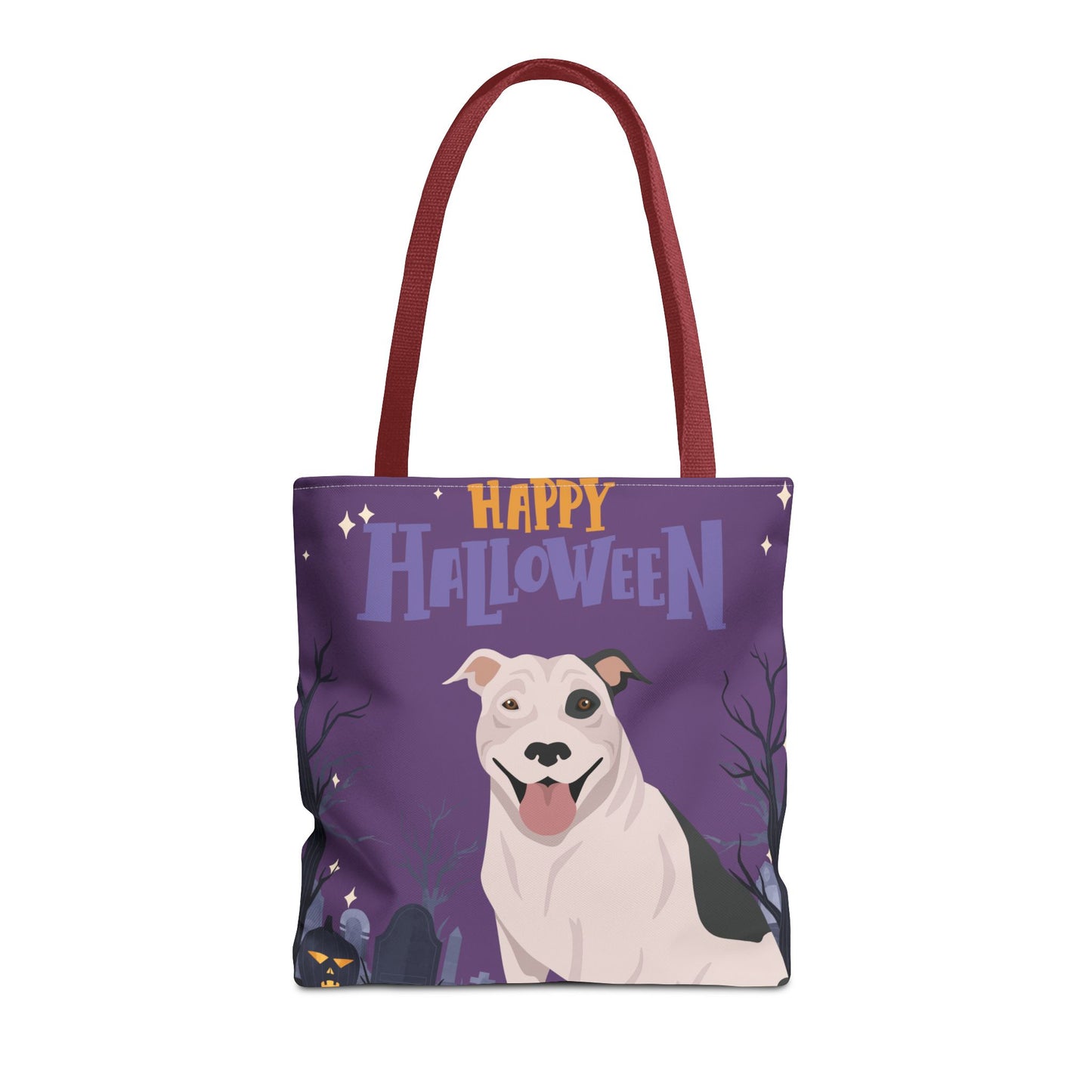 Pit Bull Dog Happy Halloween Tote Bag 16x16