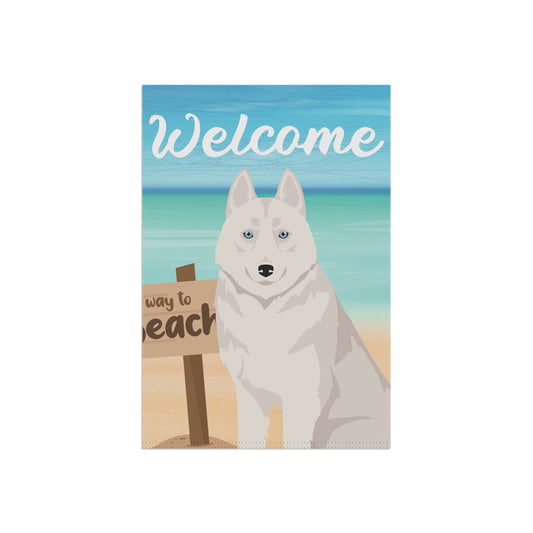 Siberian Husky Dog Garden Flag