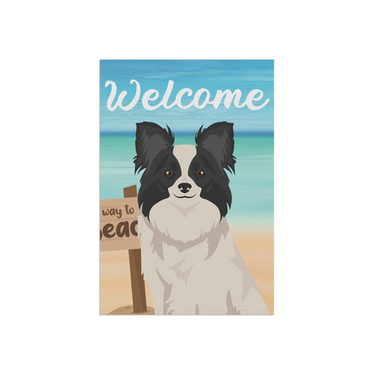 Papillon Dog Garden Flag