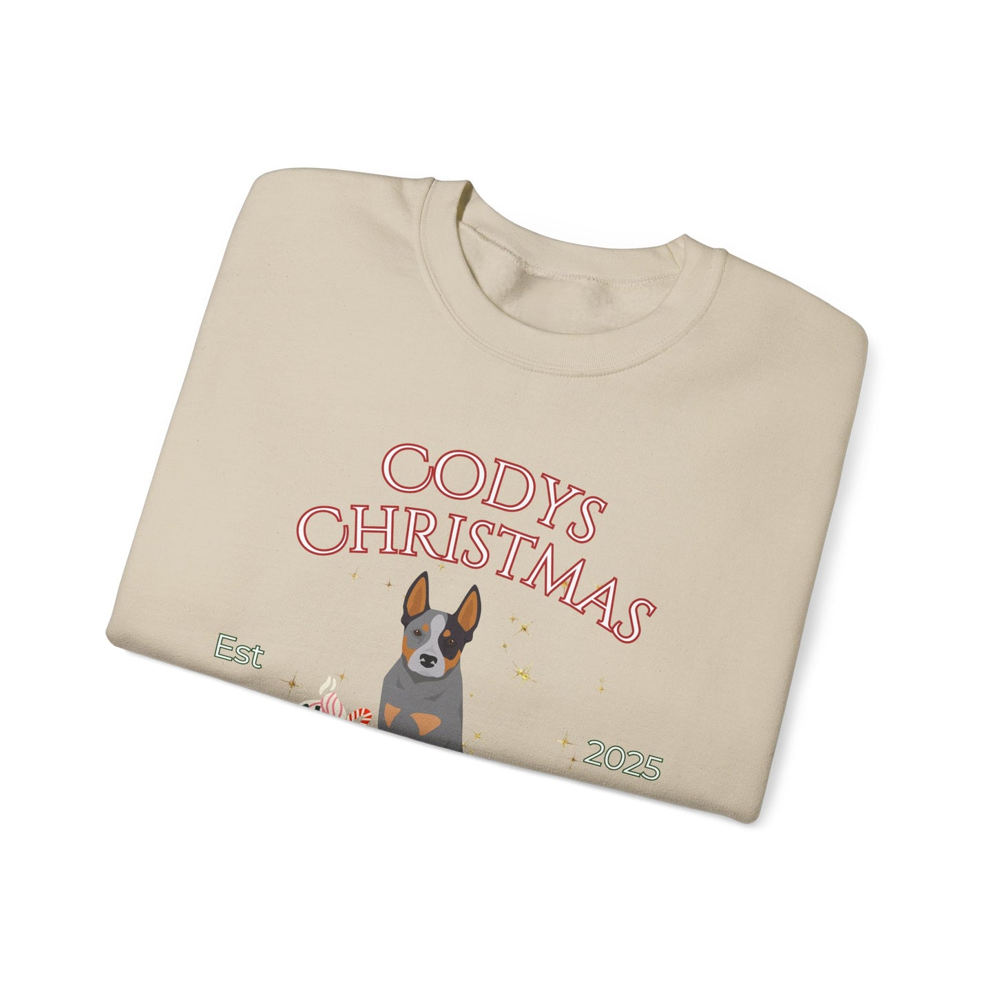 Australian Cattle Dog Dog Christmas Social Club Unisex Heavy Blend Crewneck Sweatshirt Custom Name