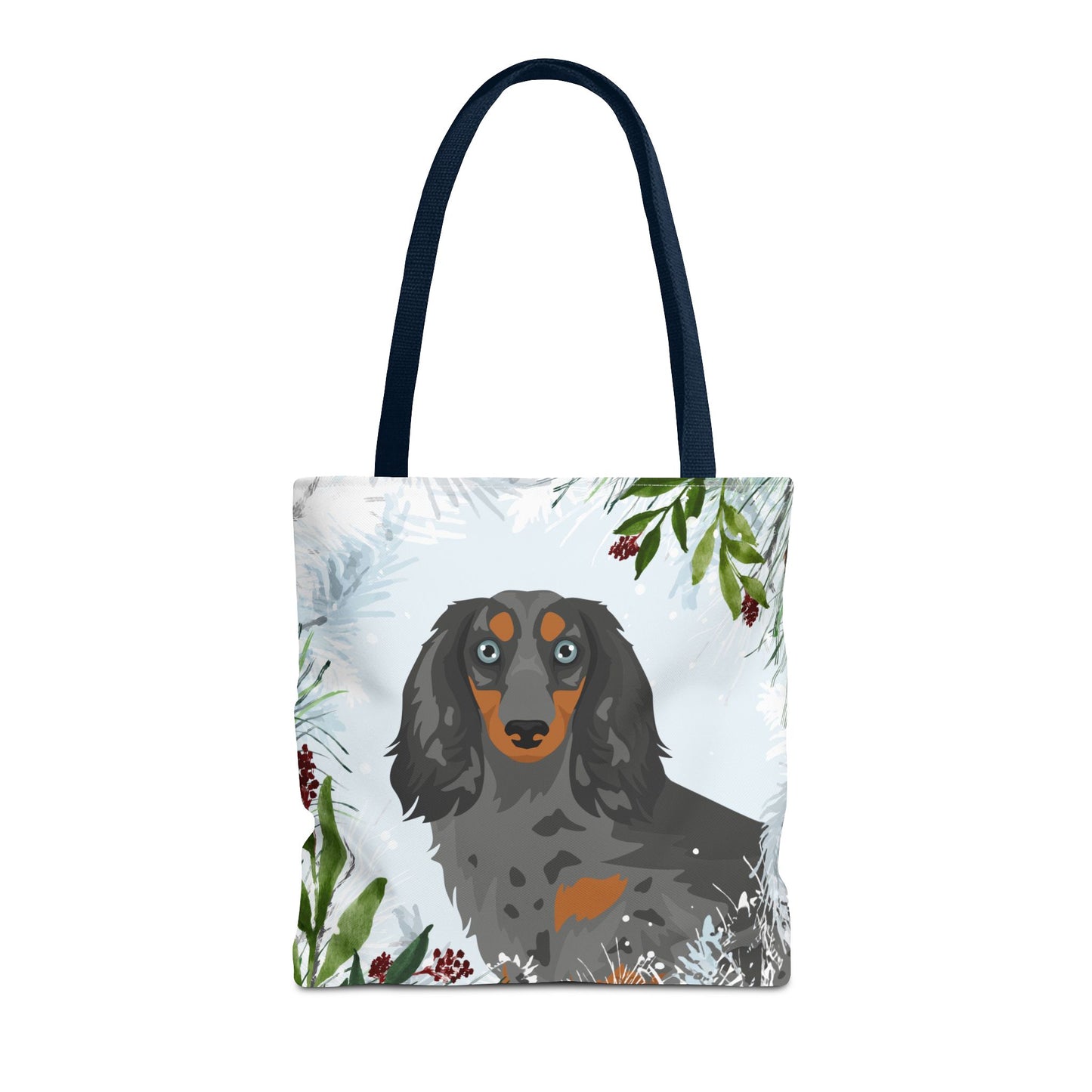 Dachshund Dog Christmas Holiday Tote Bag 16x16