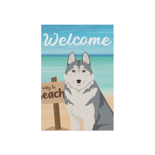 Siberian Husky Dog Garden Flag