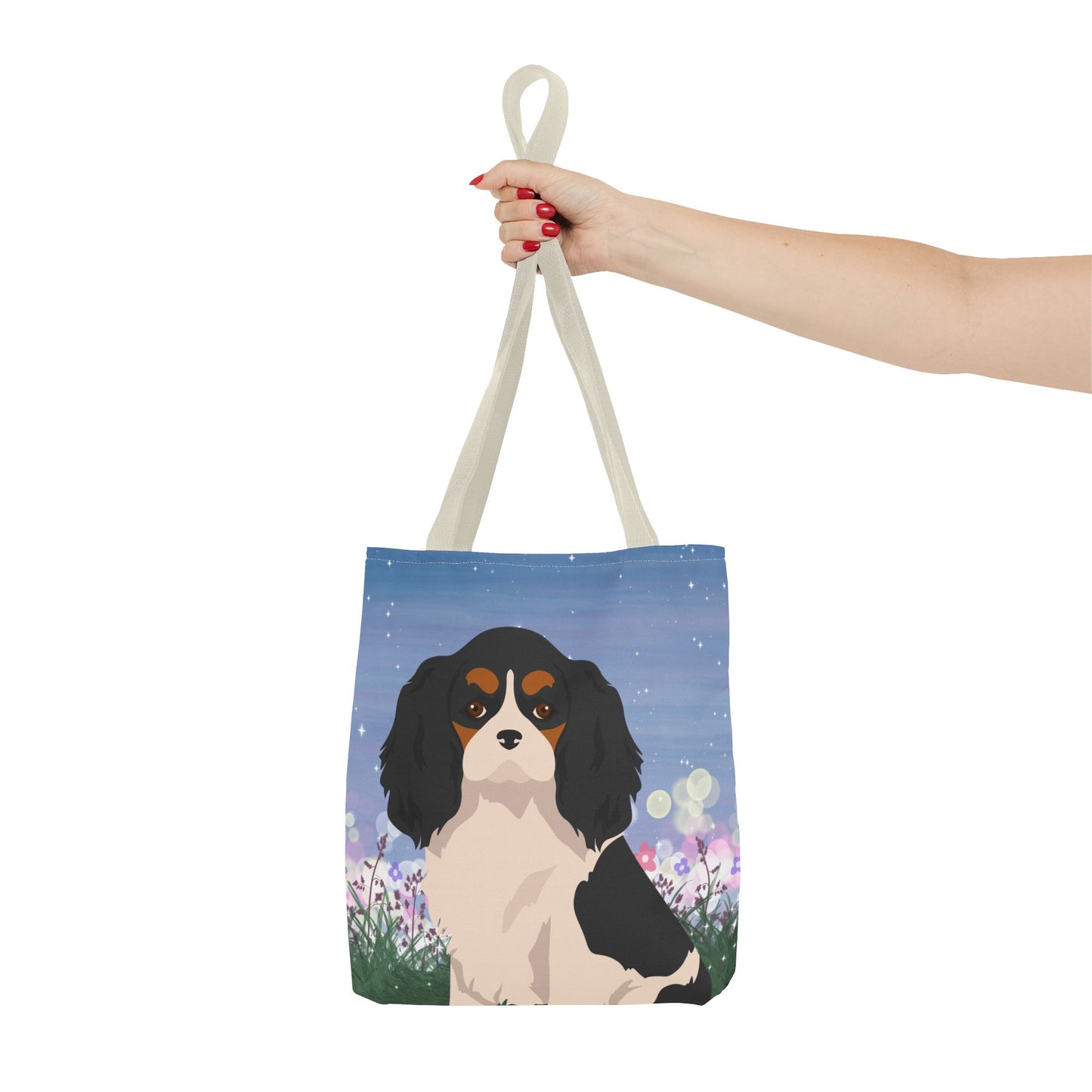 Cavalier King Charles Spaniel Dog Tote Bag 13x13