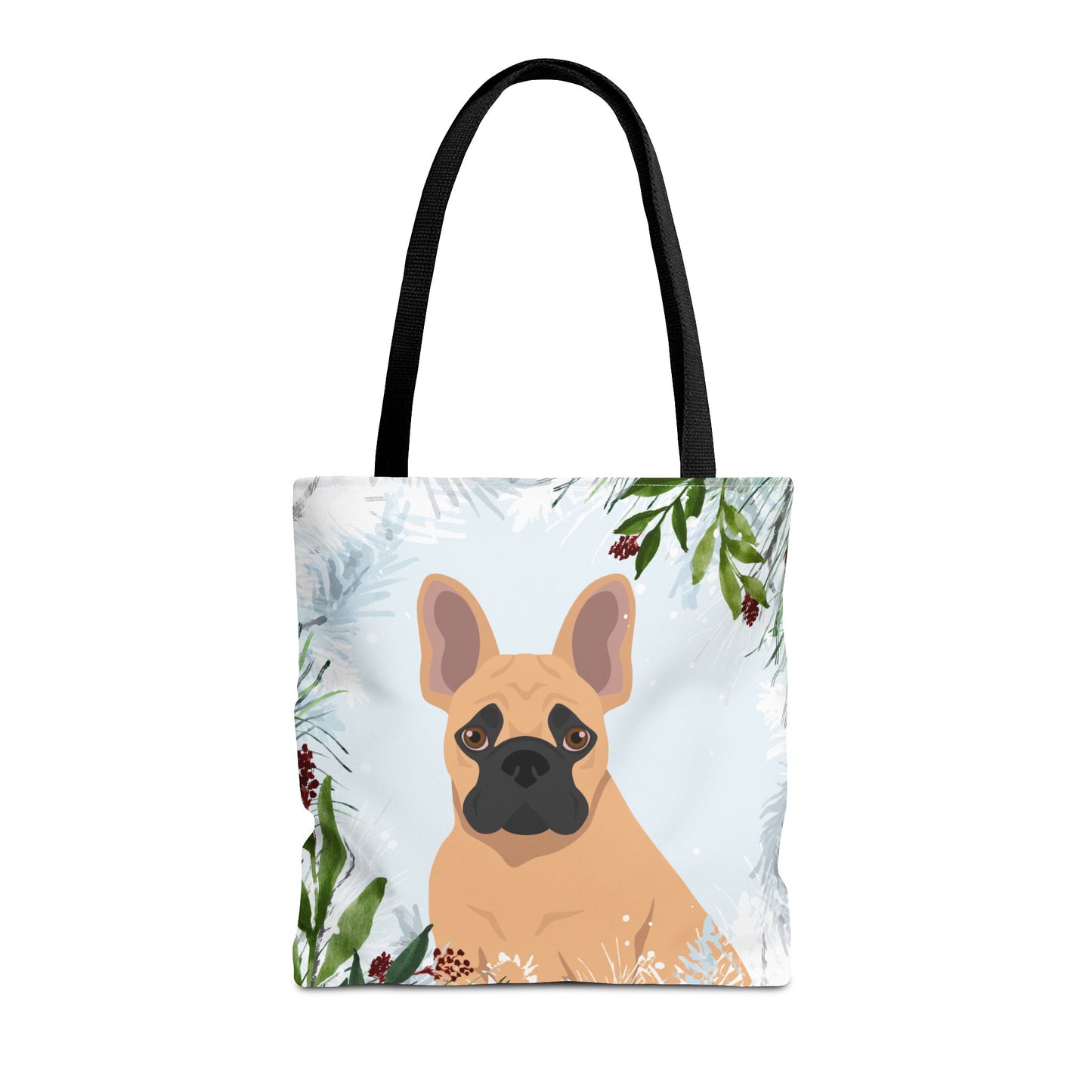 French Bulldog Dog Christmas Holiday Tote Bag 16x16