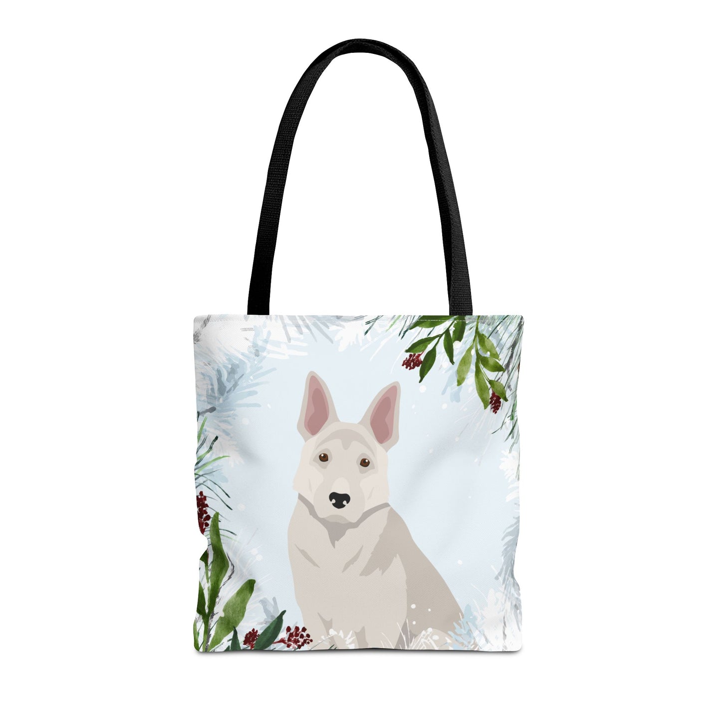 German Shepherd Dog Christmas Holiday Tote Bag 16x16