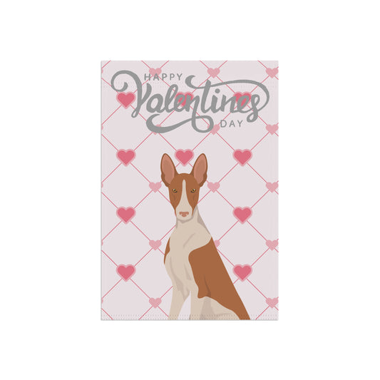 Ibizan Hound Dog Valentines Day Garden Flag
