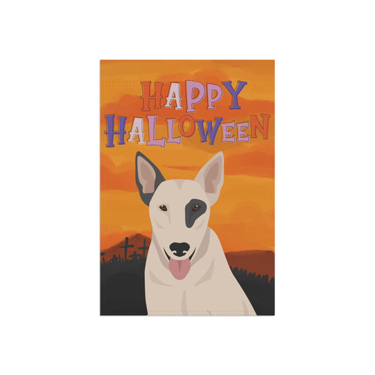 Bull Terrier Dog Halloween Garden Flag