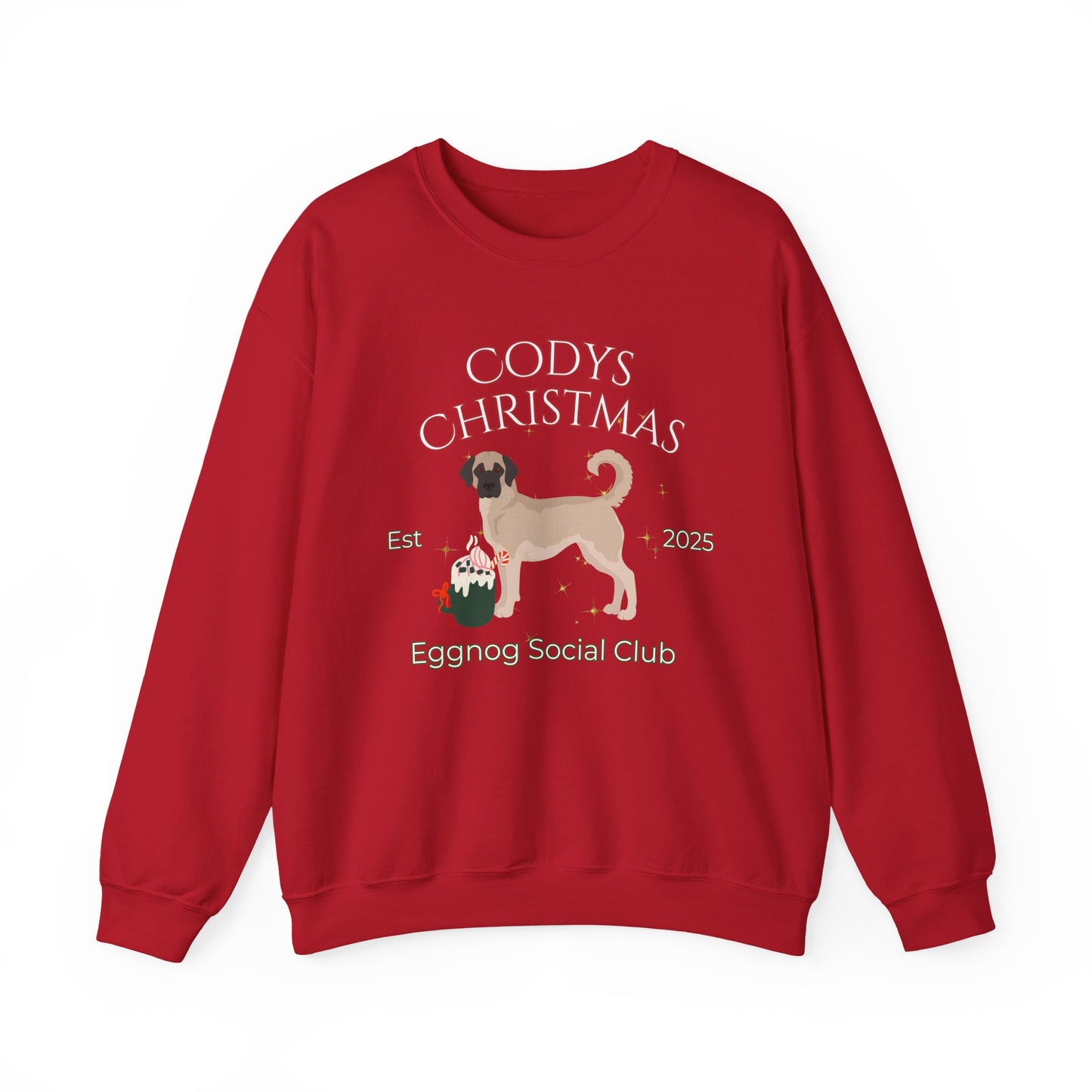 Anatolian Shepherd Dog Dog Christmas Social Club Unisex Heavy Blend Crewneck Sweatshirt Custom Name