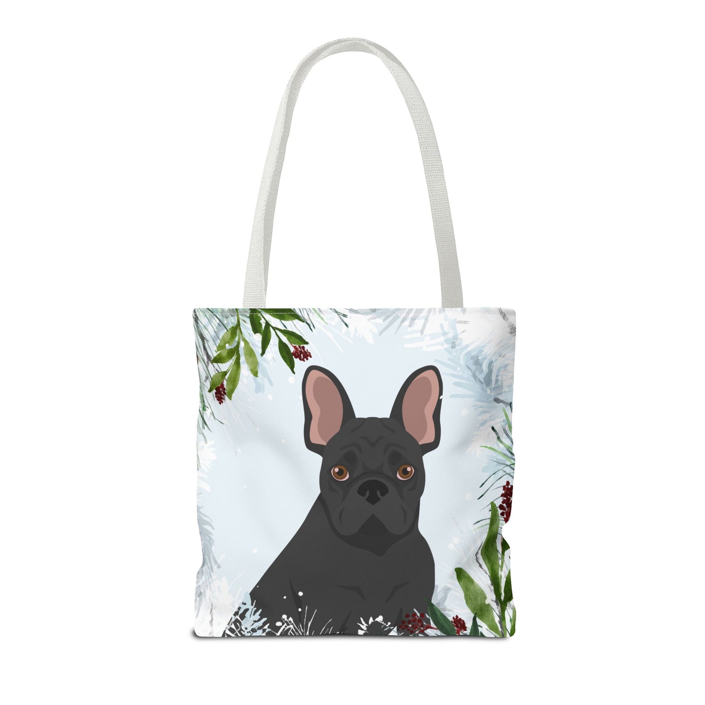 French Bulldog Dog Christmas Holiday Tote Bag 16x16