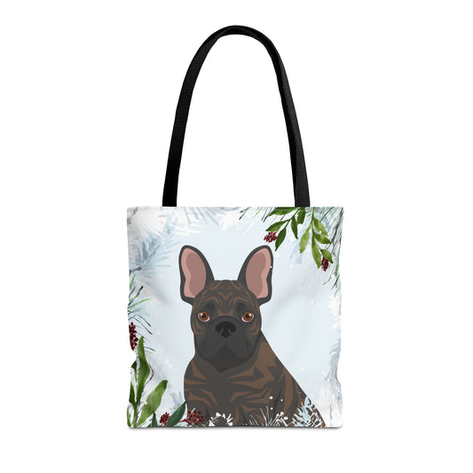 French Bulldog Dog Christmas Holiday Tote Bag 16x16