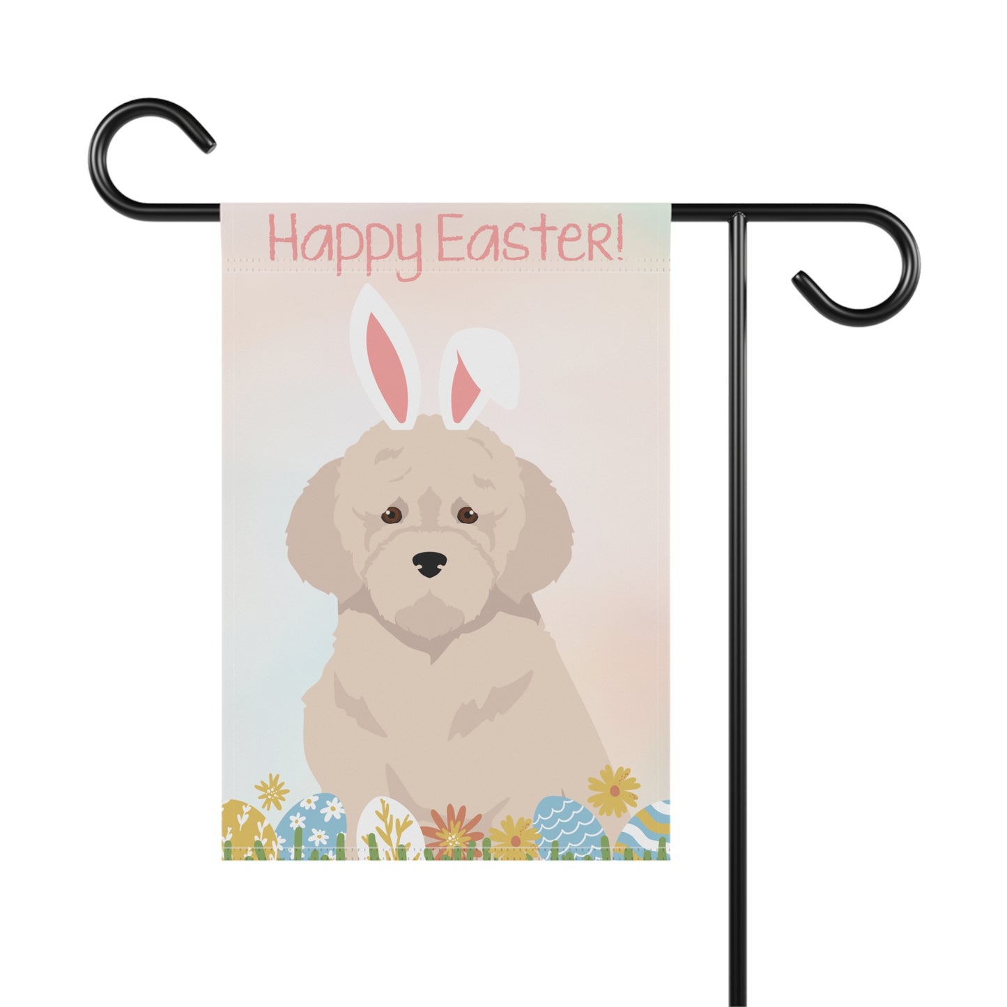 Lagotto Romagnolo Dog Happy Easter Garden Flag