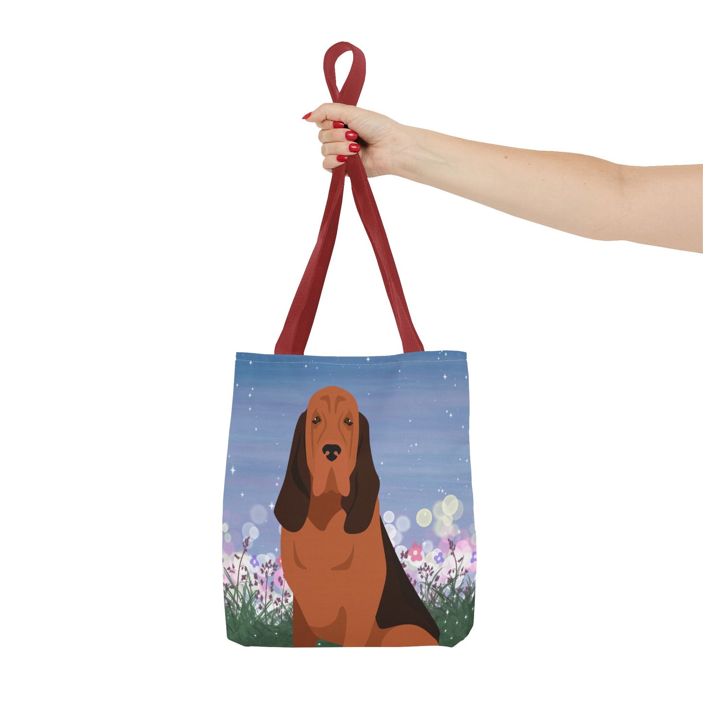 Bloodhound Dog Tote Bag 13x13