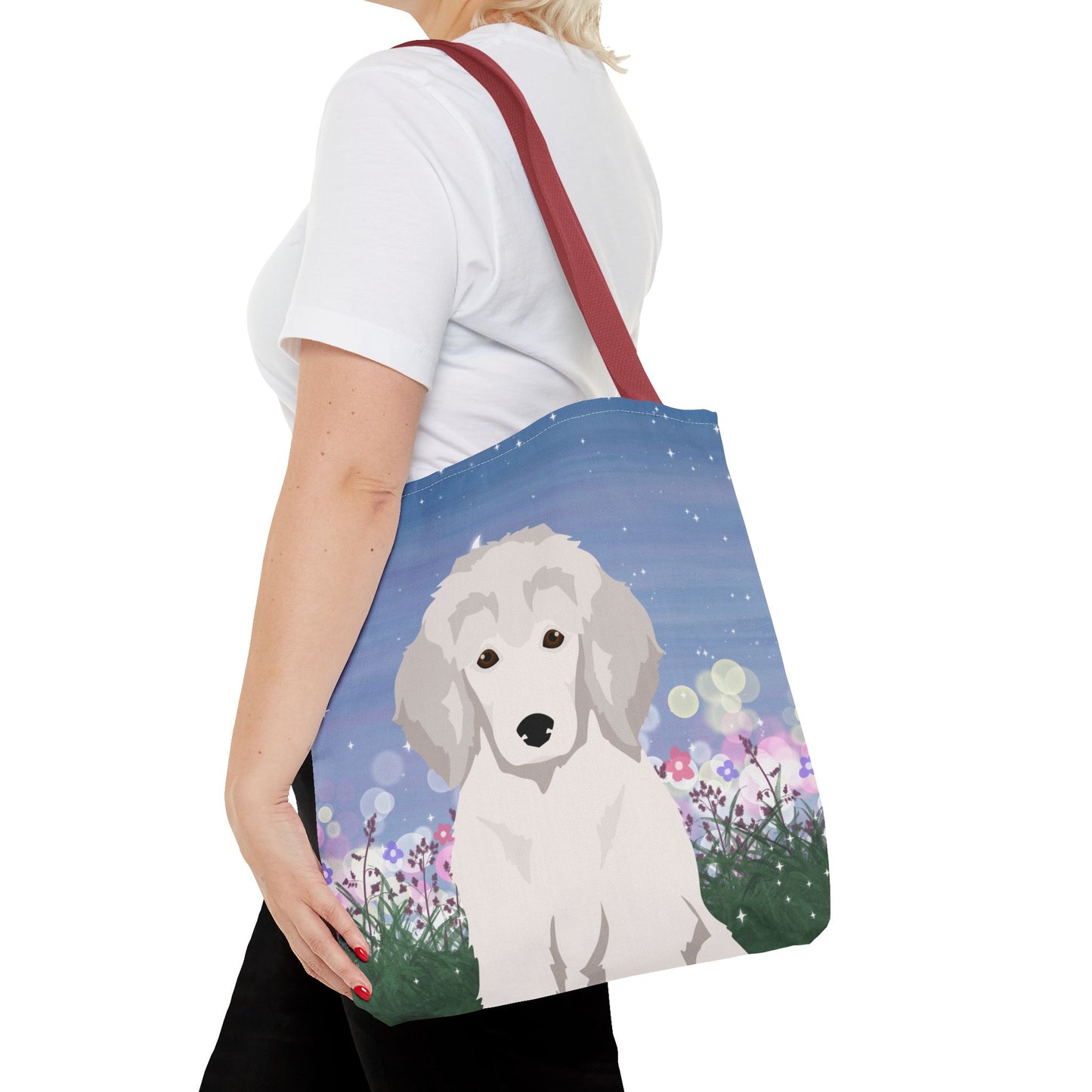 Poodle Dog Tote Bag 16x16