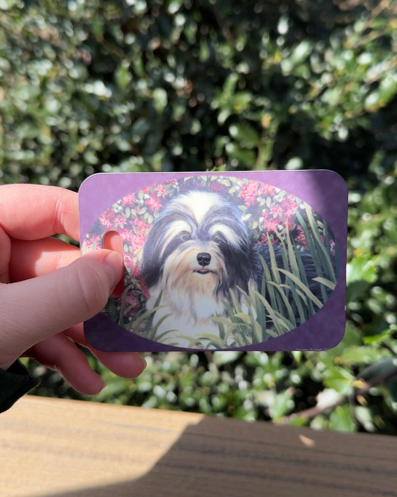Tibetan Terrier Dog Luggage Tag