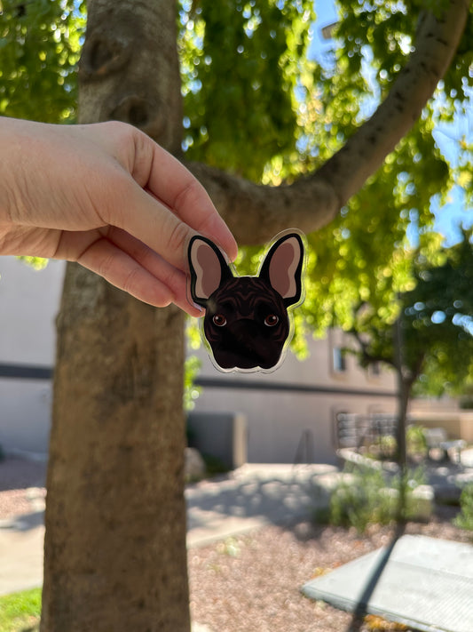 French Bulldog Dog Clip 2.5in