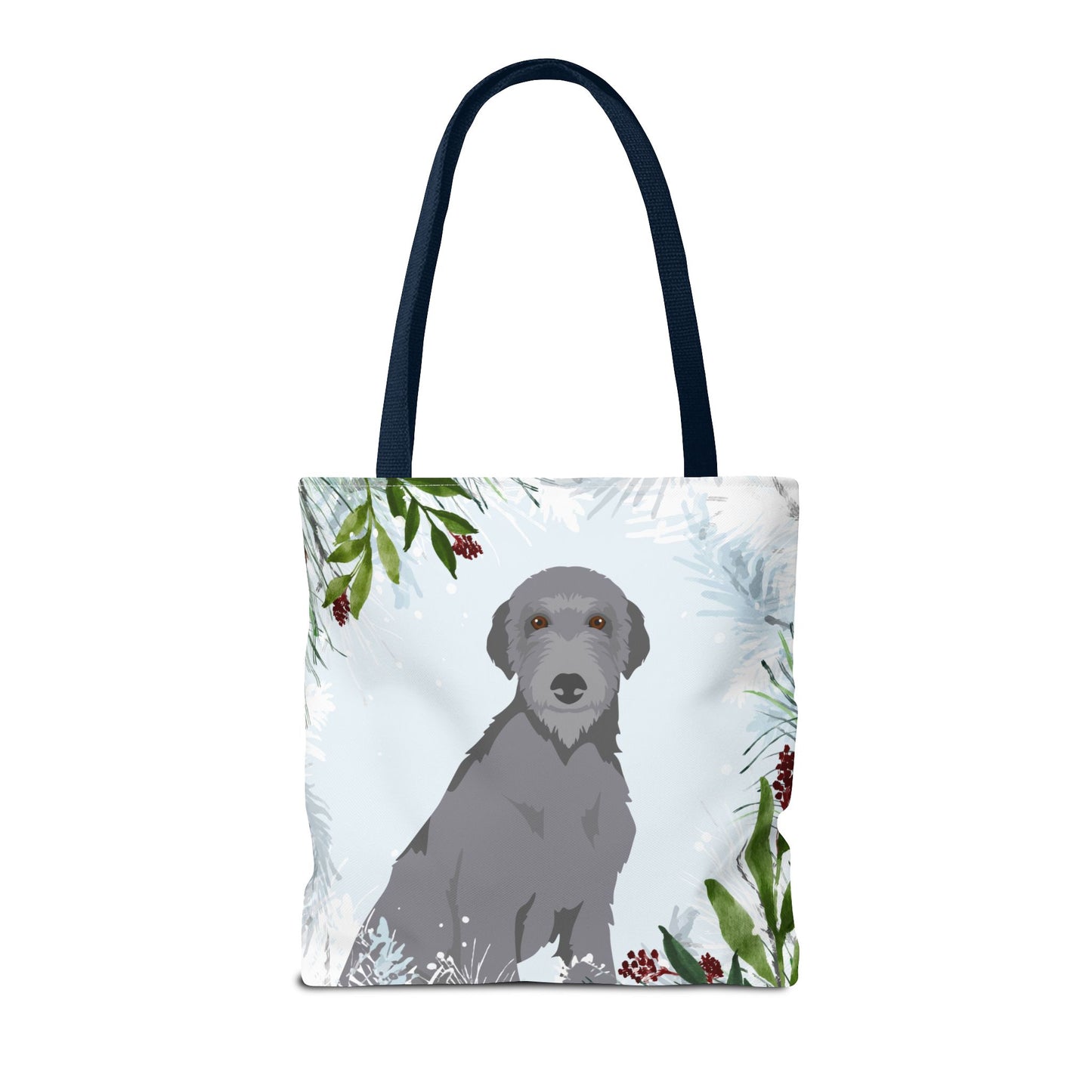 Scottish Deerhound Dog Christmas Holiday Tote Bag 16x16