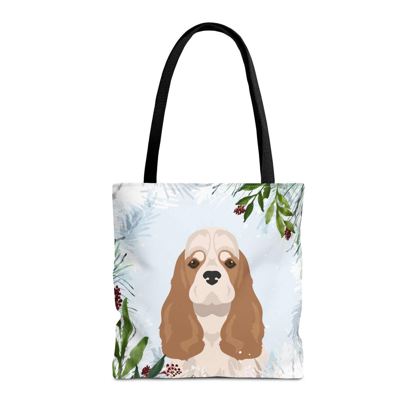 Cocker Spaniel Dog Christmas Holiday Tote Bag 16x16