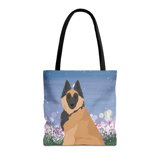 Belgian Tervuren Dog Tote Bag 16x16