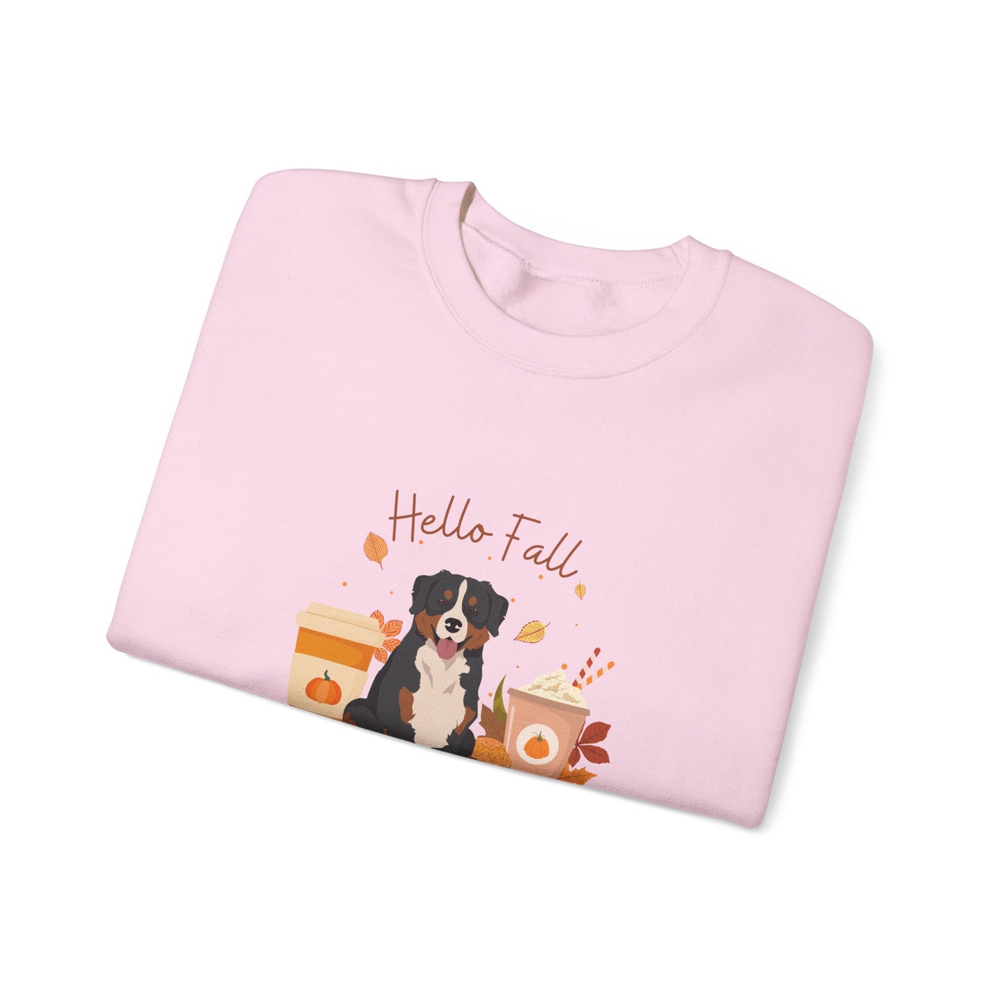 Bernese Mountain Dog Fall Unisex Heavy Blend Crewneck Sweatshirt