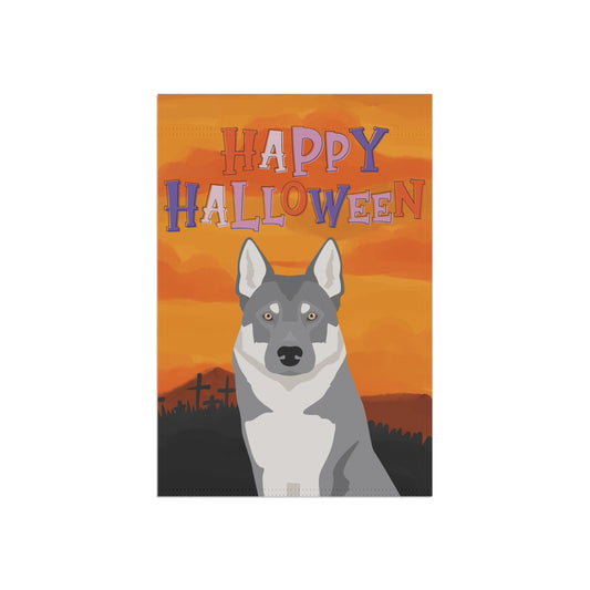 Czechoslovakian Wolfdog Dog Halloween Garden Flag