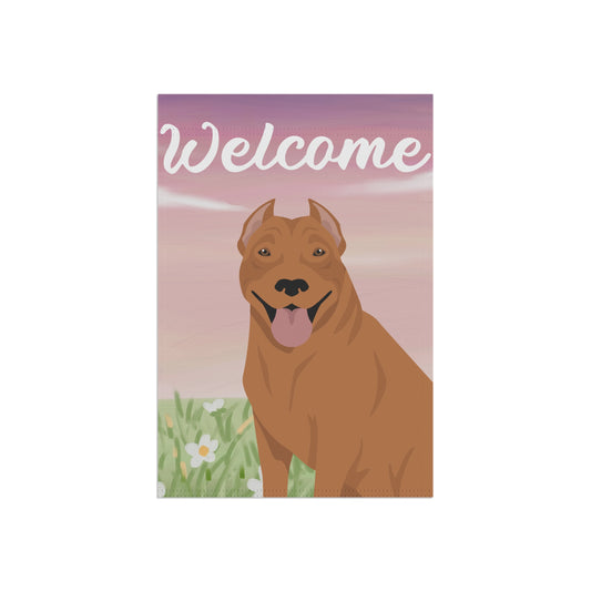 Pit Bull Dog Welcome Garden Flag