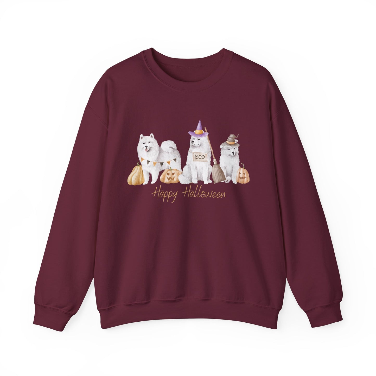 Samoyed Dog Halloween Unisex Heavy Blend Crewneck Sweatshirt
