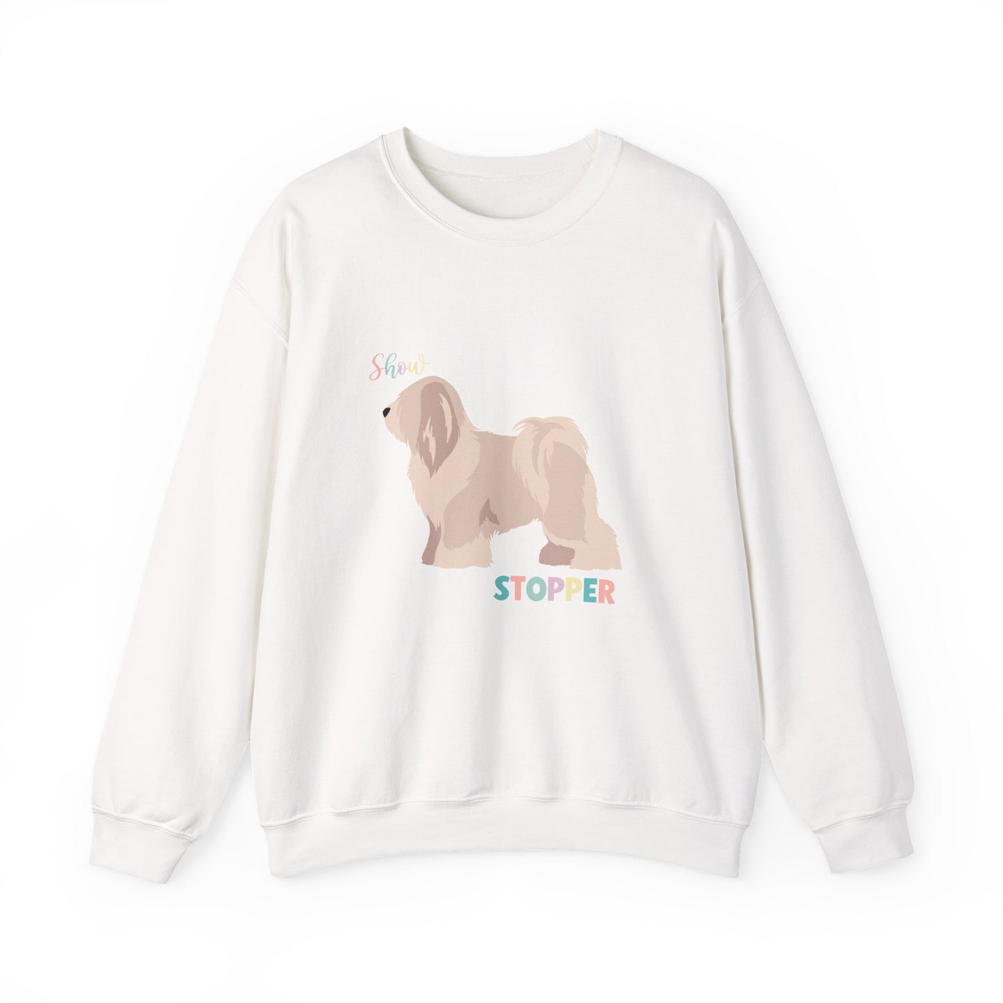 Tibetan Terrier Dog Unisex Heavy Blend Crewneck Sweatshirt