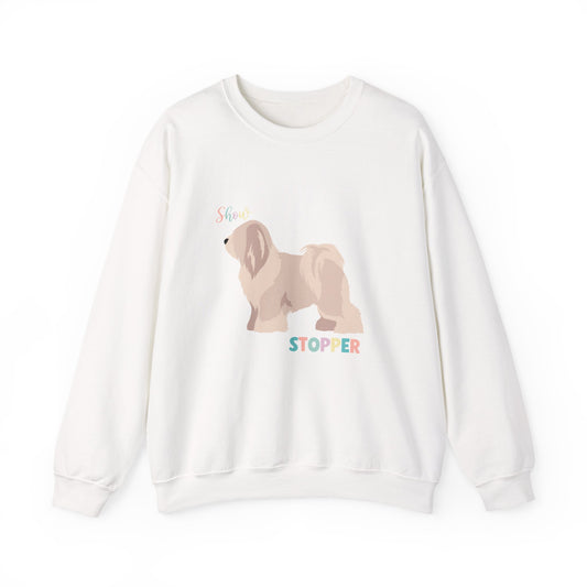 Tibetan Terrier Dog Unisex Heavy Blend Crewneck Sweatshirt