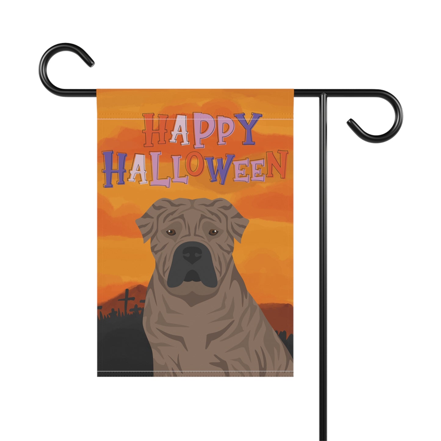 Presa Canario Dog Halloween Garden Flag