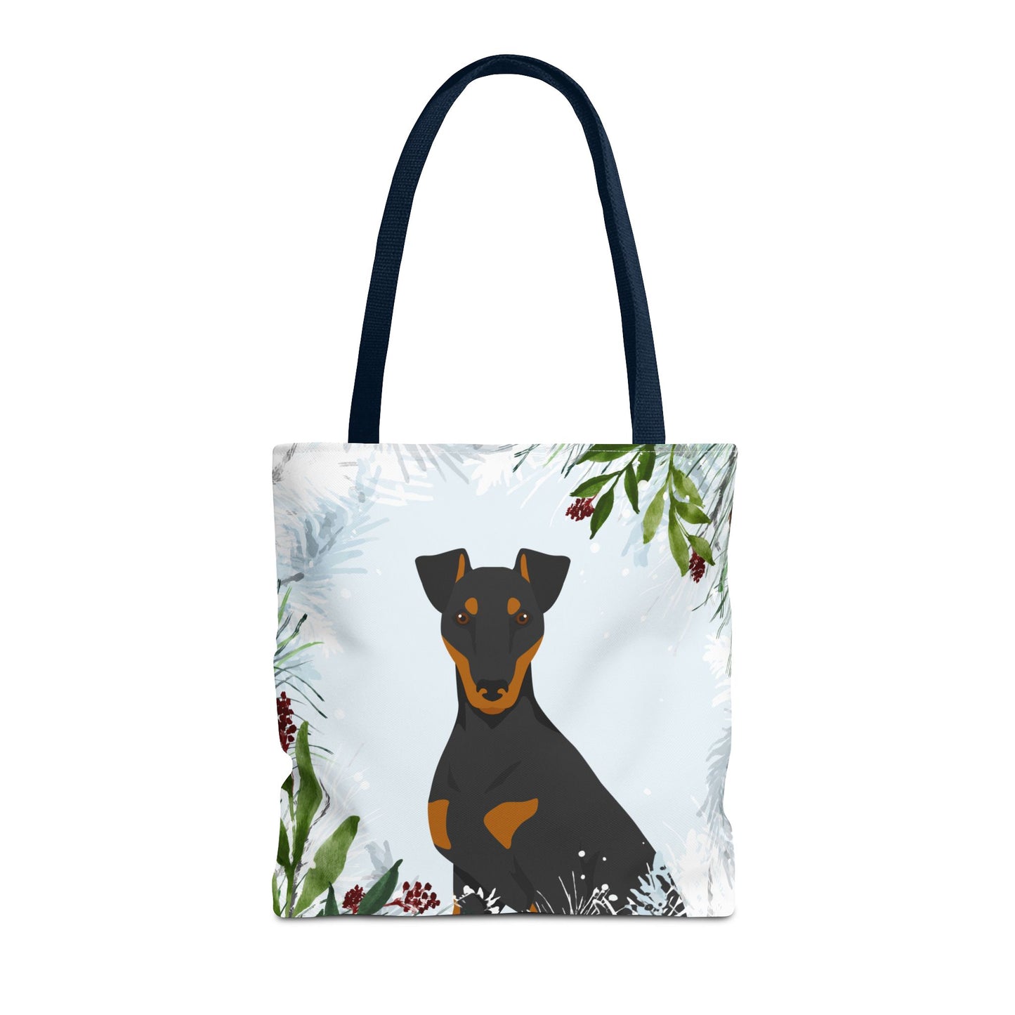 Manchester Terrier Dog Christmas Holiday Tote Bag 16x16
