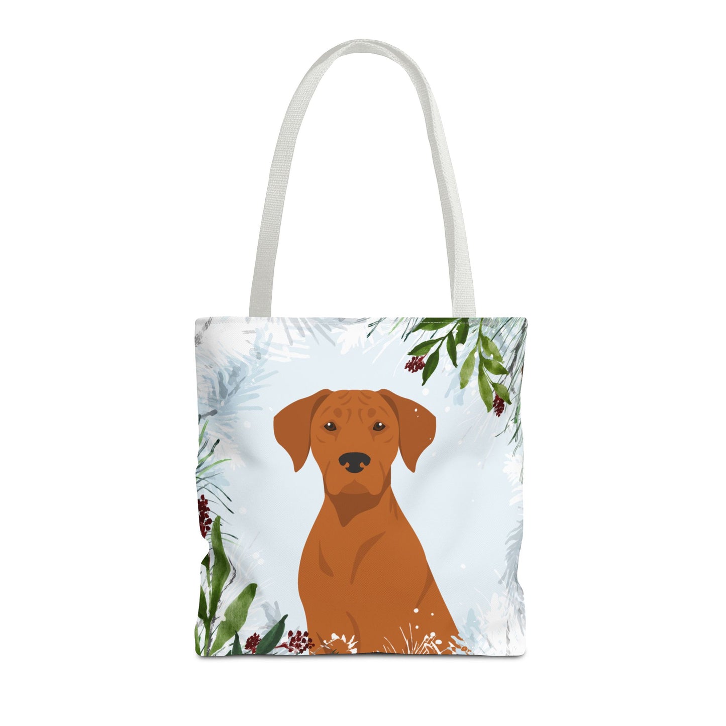 Rhodesian Ridgeback Dog Christmas Holiday Tote Bag 16x16