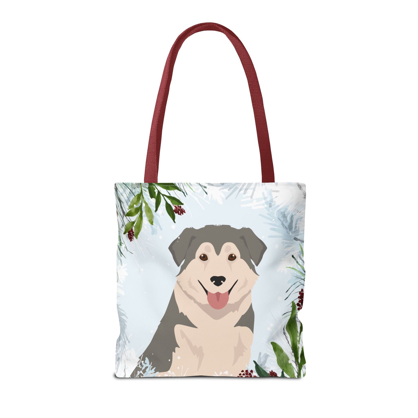Aidi Dog Christmas Holiday Tote Bag 16x16
