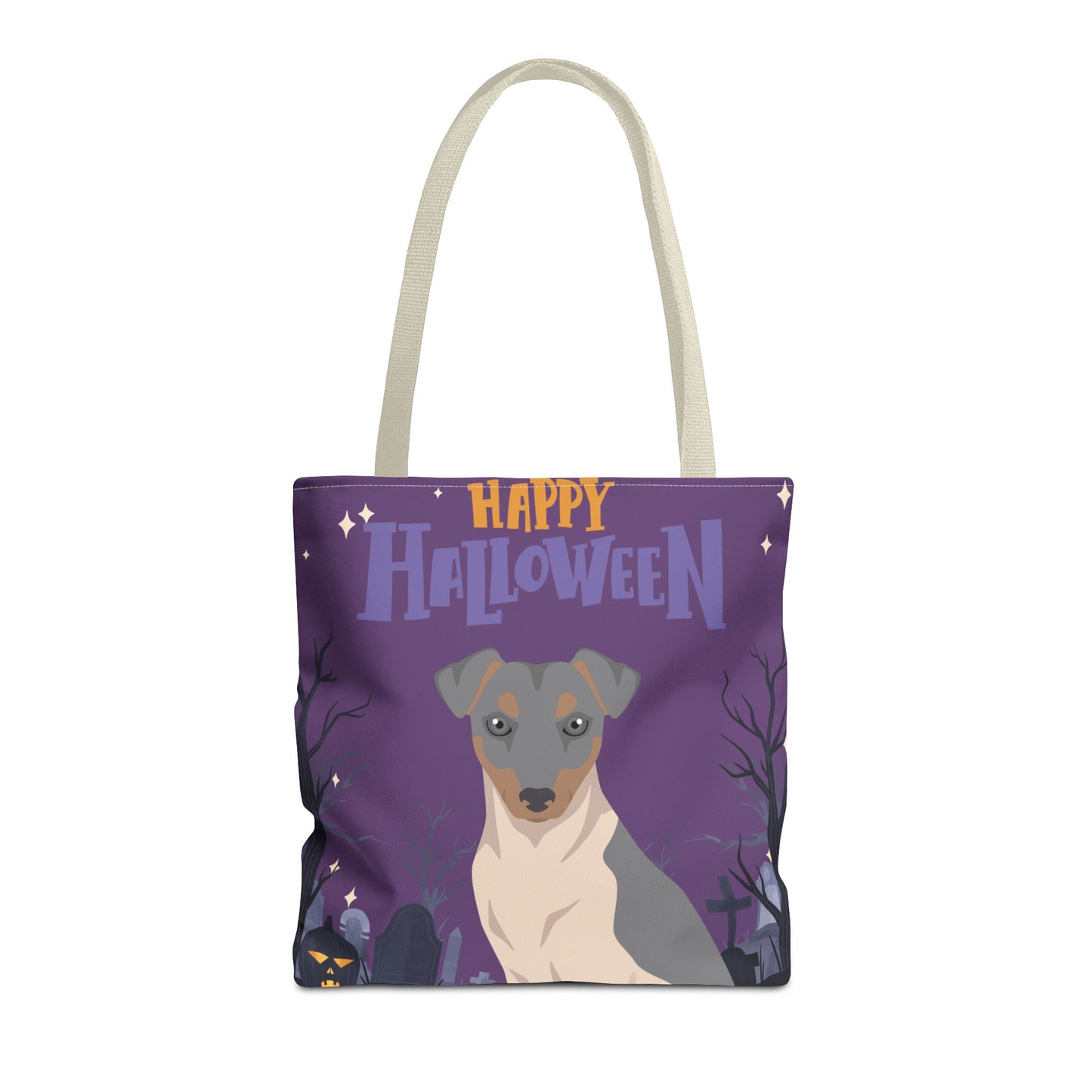 Brazilian Terrier Dog Happy Halloween Tote Bag 16x16
