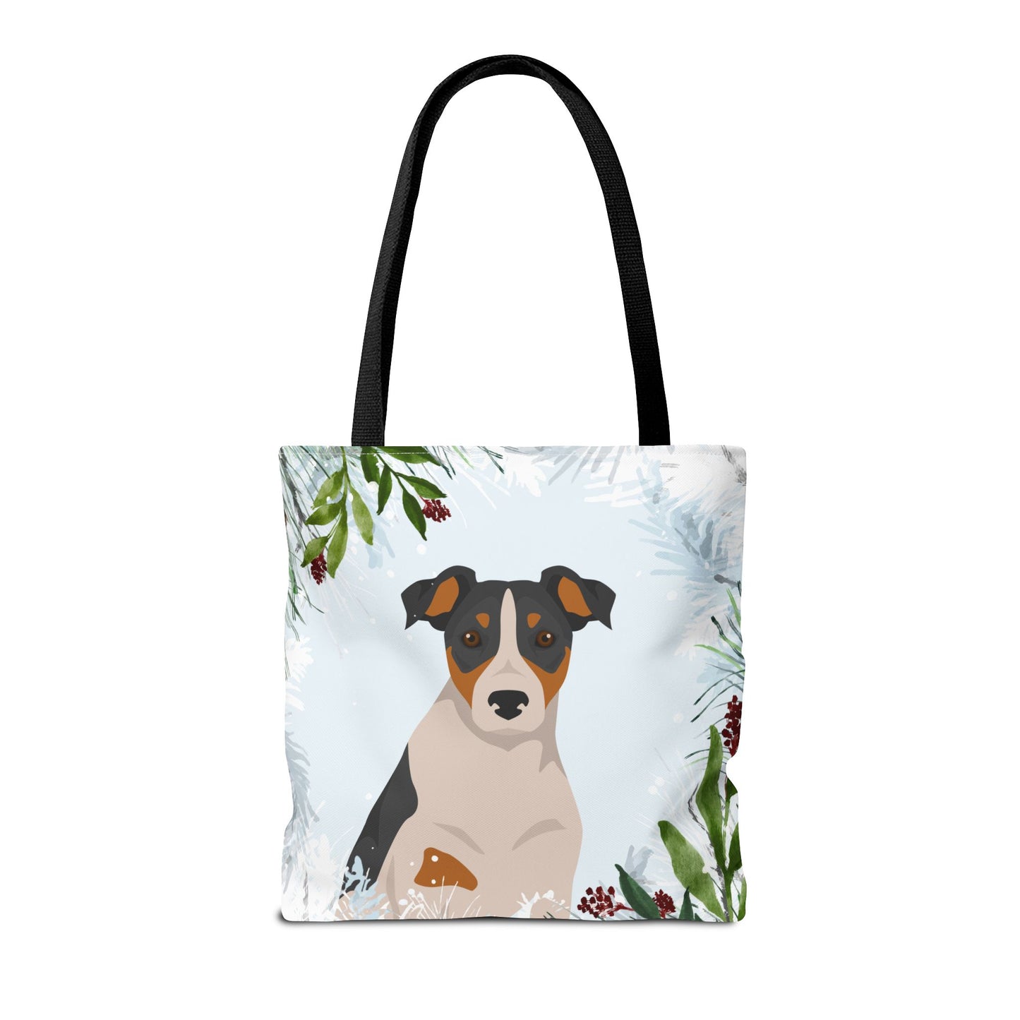 Parson Russell Terrier Dog Christmas Holiday Tote Bag 16x16