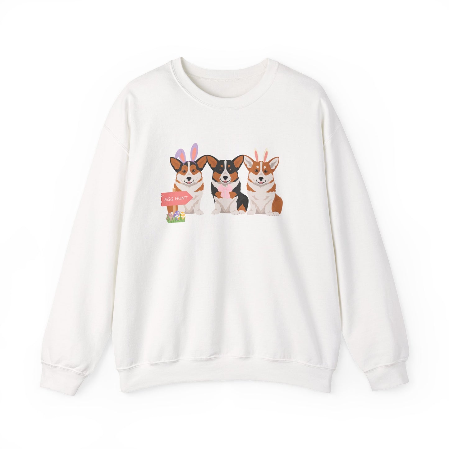Pembroke Welsh Corgi Dog Easter Unisex Heavy Blend Crewneck Sweatshirt, easter, Cute Dog Mom Gift