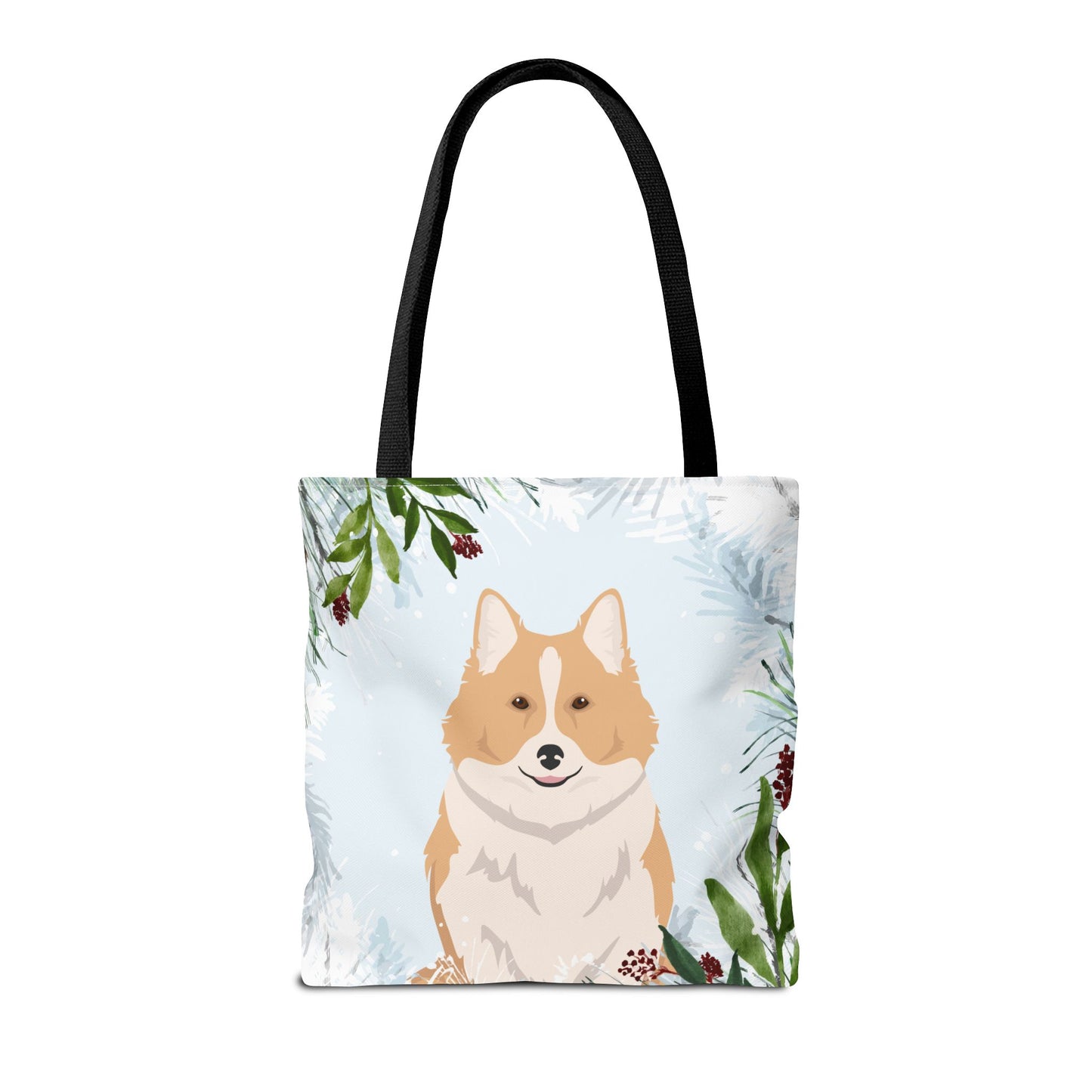 Icelandic Sheepdog Dog Christmas Holiday Tote Bag 16x16