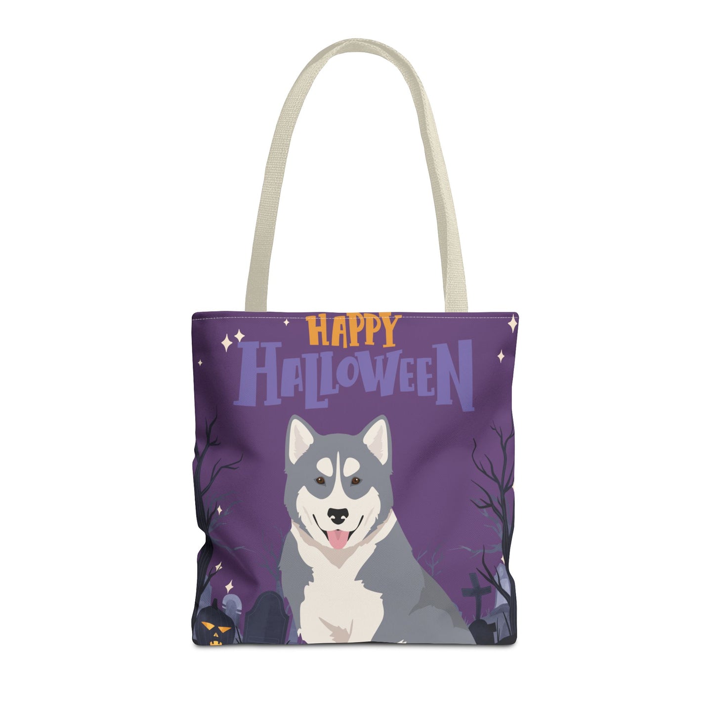 Canadian Inuit Dog Dog Happy Halloween Tote Bag 16x16