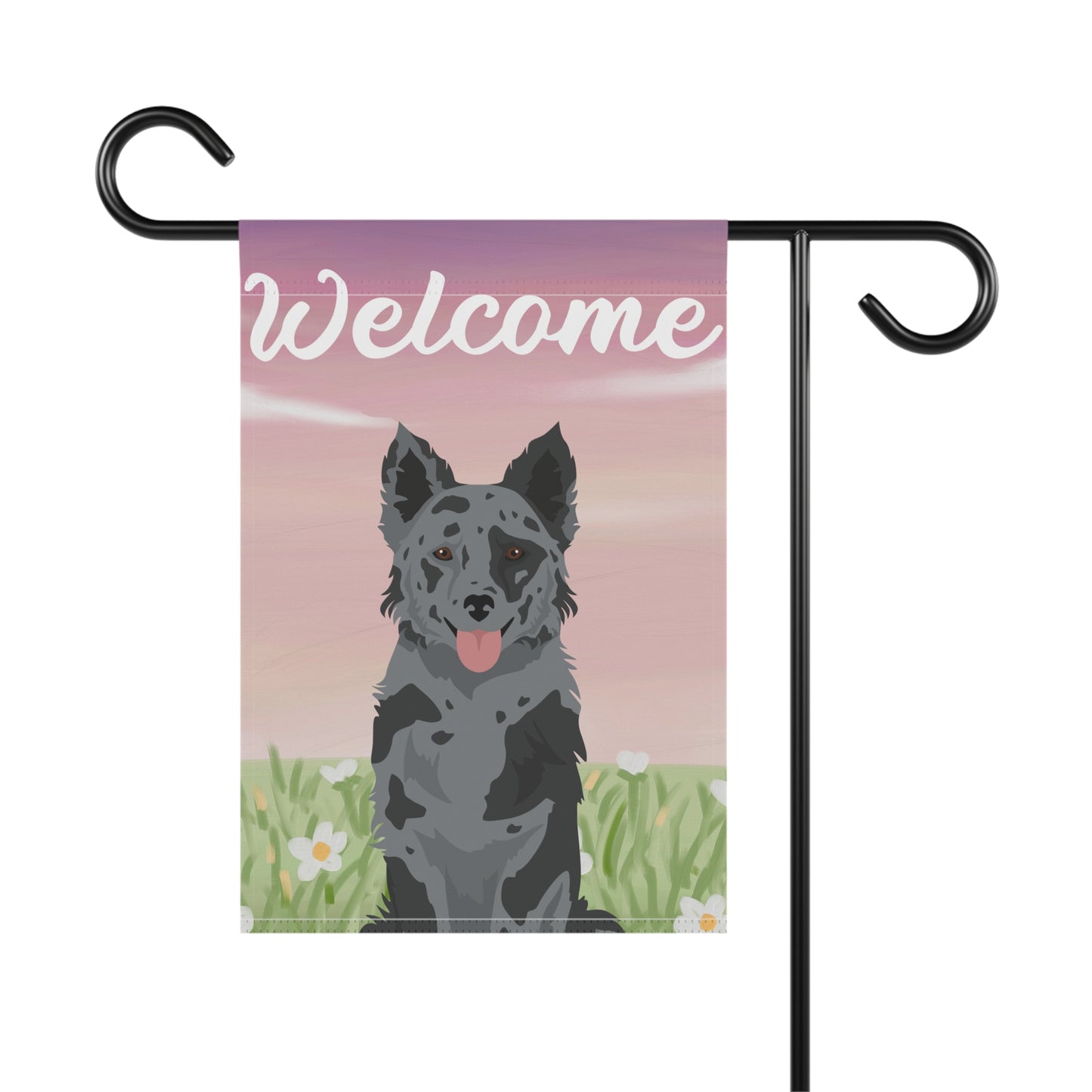Mudi Dog Welcome Garden Flag