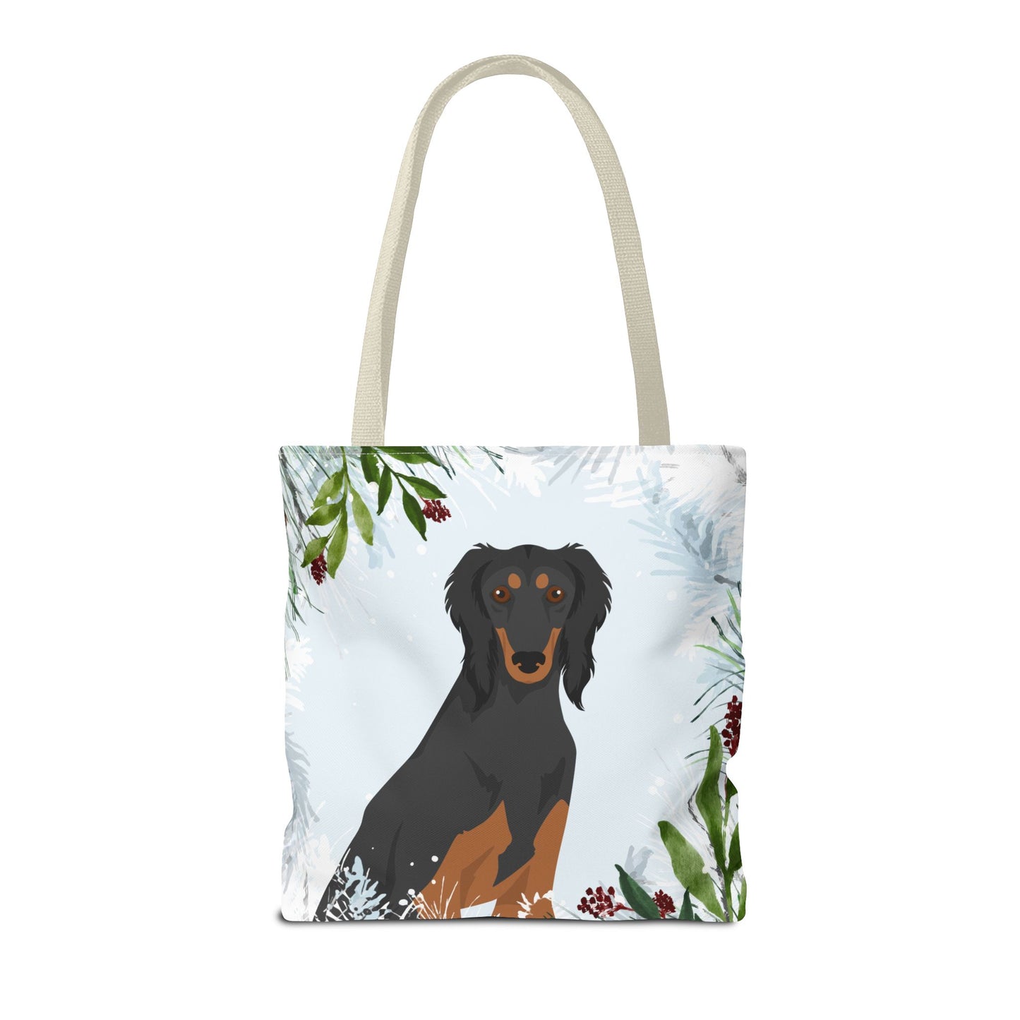 Saluki Dog Christmas Holiday Tote Bag 16x16