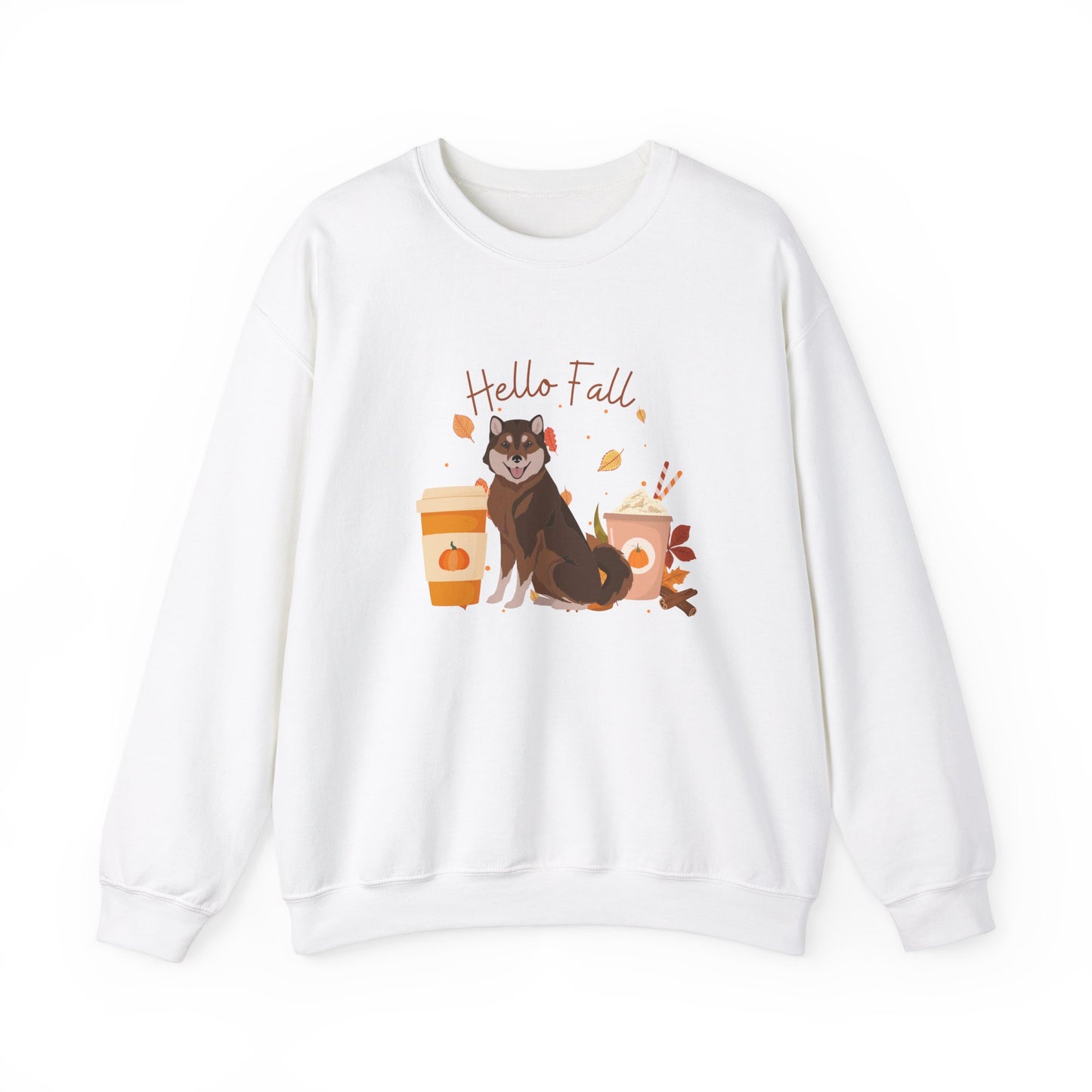 Hokkaido Dog Fall Halloween Unisex Heavy Blend Crewneck Sweatshirt