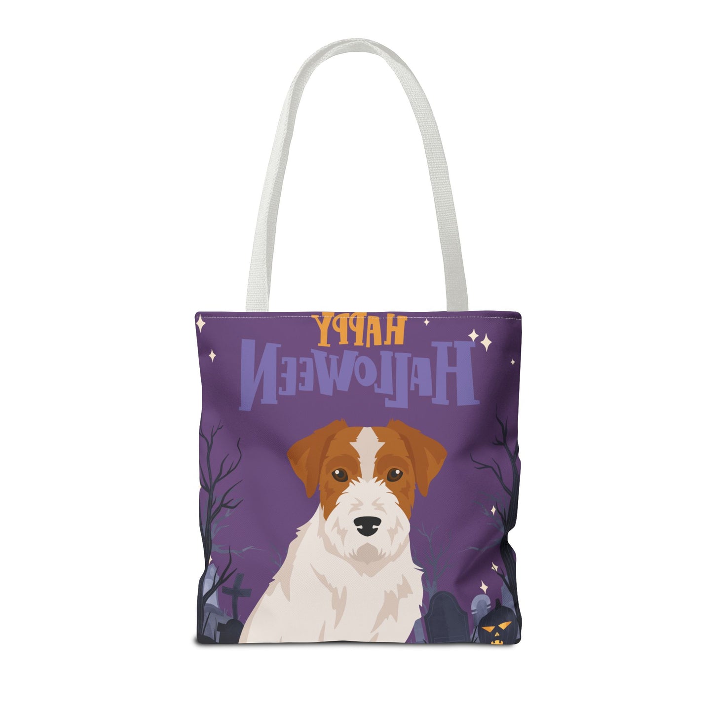 Jack Russell Terrier Dog Happy Halloween Tote Bag 16x16