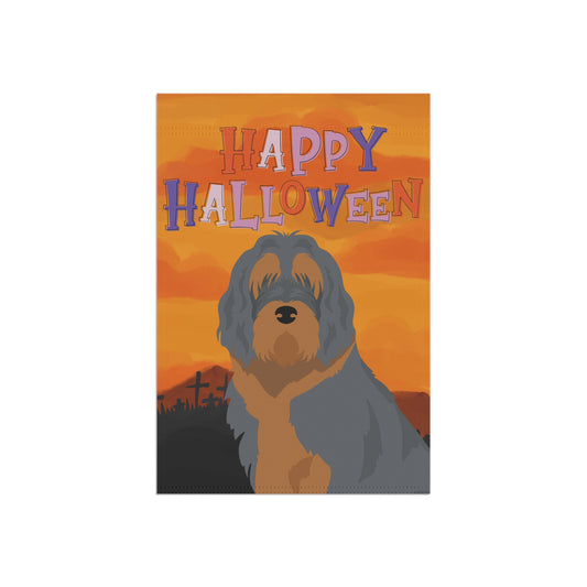 Otterhound Dog Halloween Garden Flag